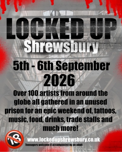 Locked Up Shrewsbury Tattoo Convention #4 6 September 2026
